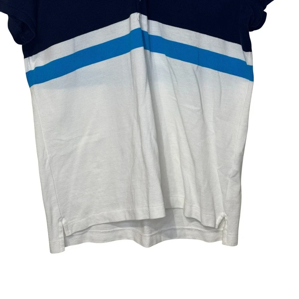 Polo Ralph Lauren Sports Women's Polo Shirt Striped‎ Colorblock Preppy Tennis XL